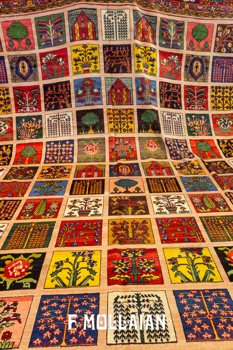 Bakhtiari Rug Very Large Garden Design n°:818996